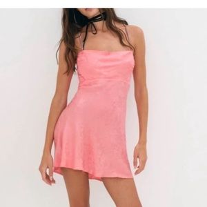 For Love and Lemons Gabrielle Mini Dress Pink